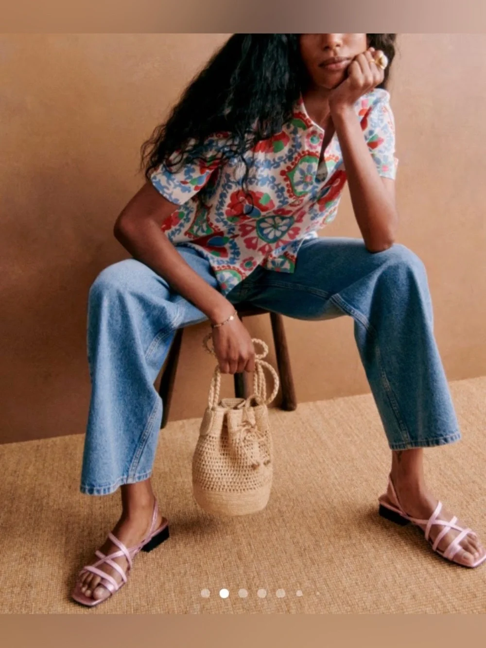 SEZANE HILLARY SANDALS IN METALLIC CANDY PINK
